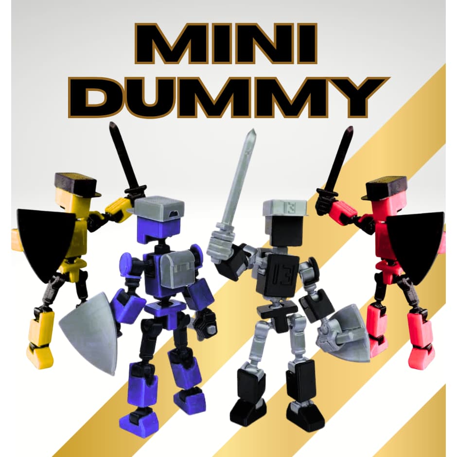 Boneco Dummy 13 Mini - Articulado Com Acessórios Multicores Action Figures