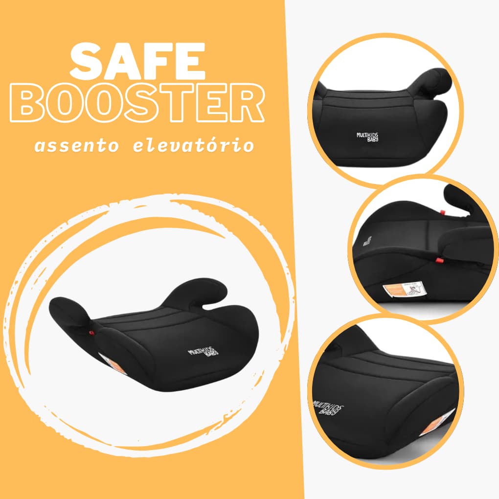 Safe Booster Preto MKB Assento Elevatório