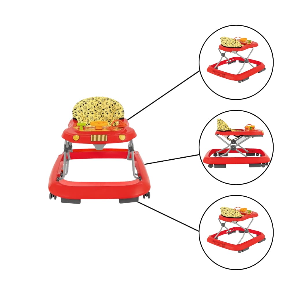 Andador Infantil Safari II Vermelho Tutti Baby