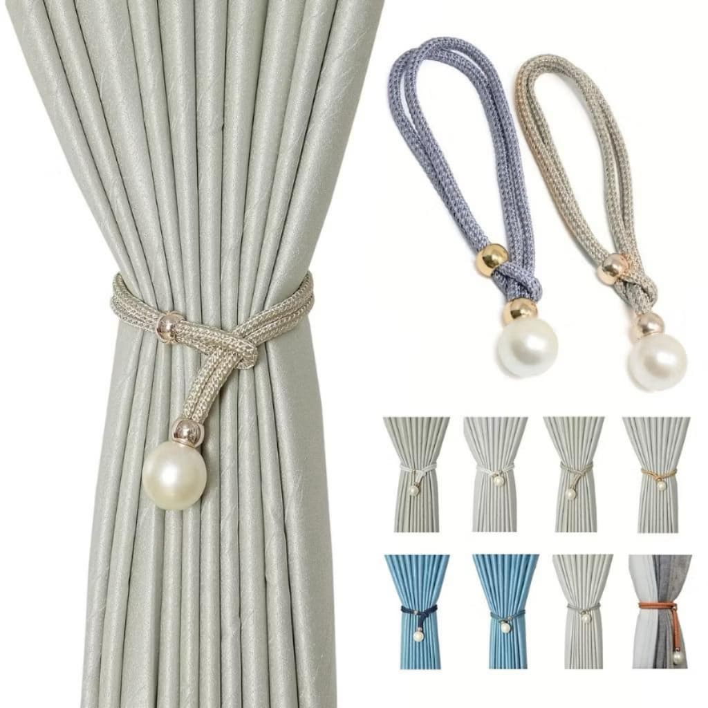 Kit 2/4 Prendedores De Cortina Enfeite Organizador Decoradorativo