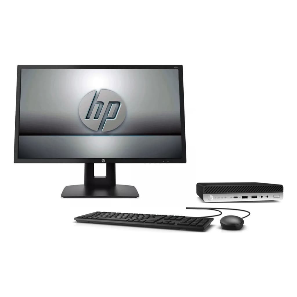 Cpu Hp Elitedesk 800g3 I5 7500t 8gb 240ssd Win11 Monitor 22