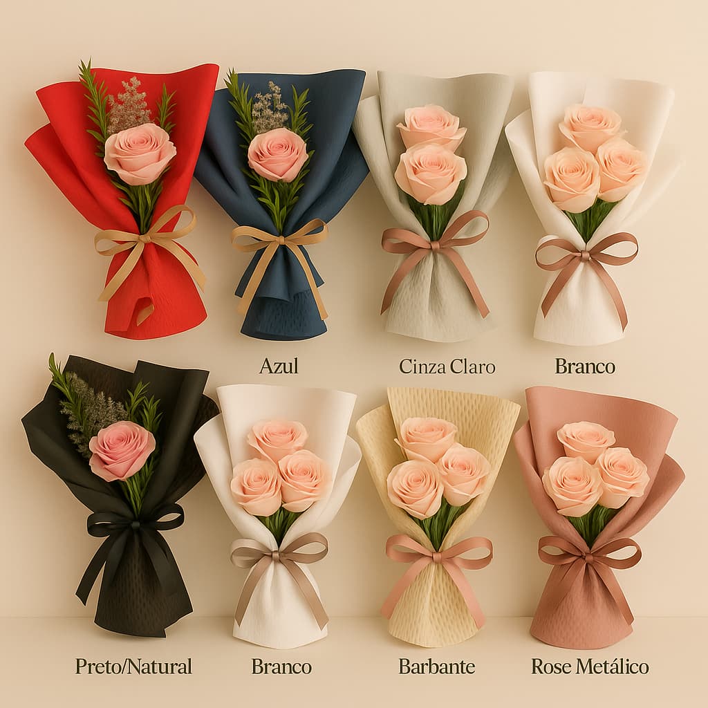 Papel Colméia 49X49cm Embalagem Para Presente e Arranjos 10 unidades