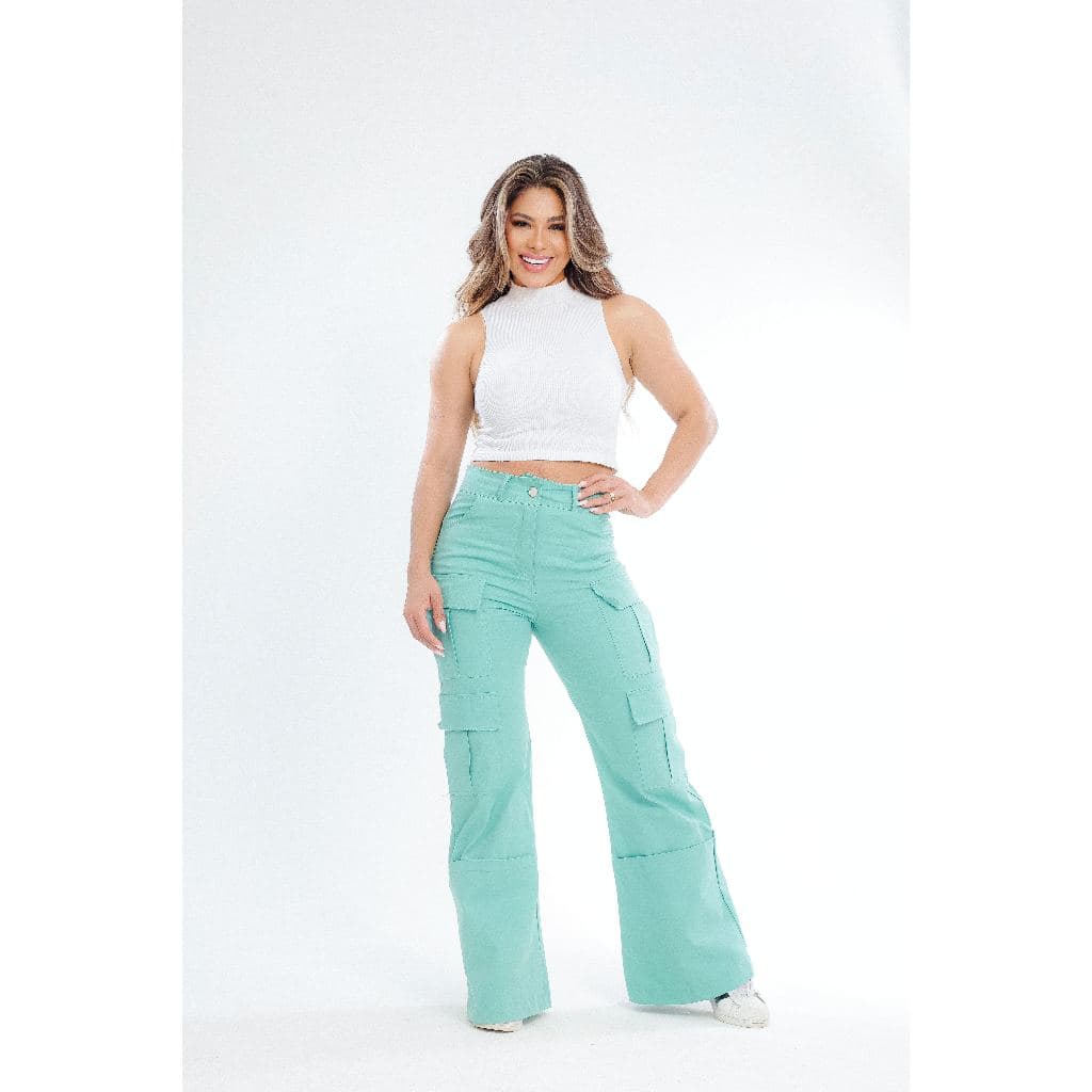 Calça Cargo Casual com 4 Bolsos