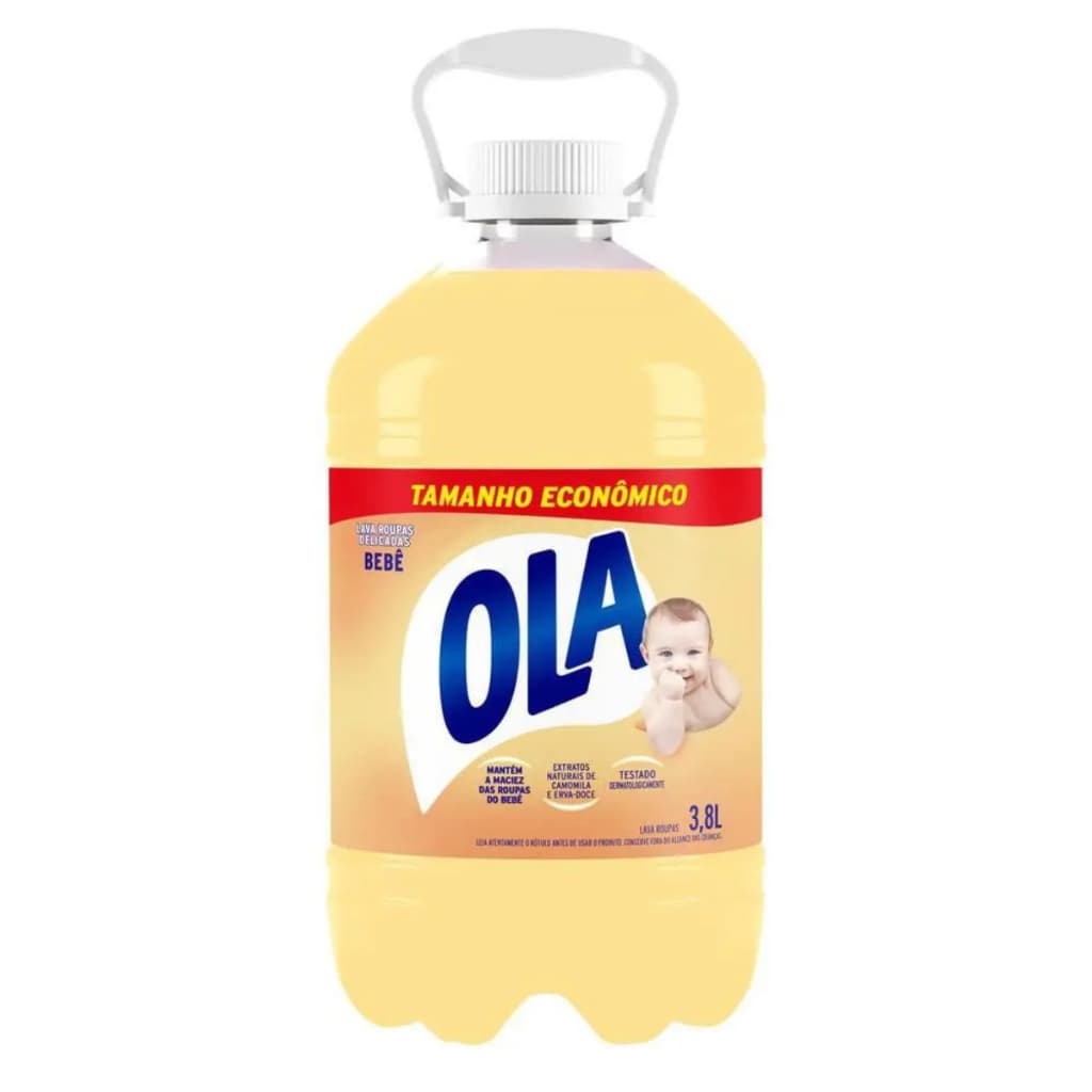 Lava Roupa Ola Bebê , Coco 3,8 Litros (PROMOÇÃO)