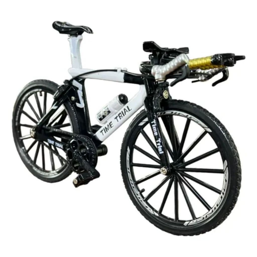 Bicicleta Speed Mountain Time Trial Bike De Metal Miniatura Escala 1:8