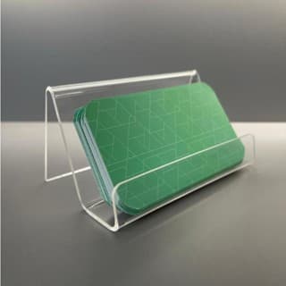 Porta Cartão de Visita em Acrílico Transparente Display de Mesa Profissional