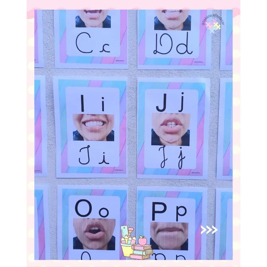 Alfabeto Fônico das boquinhas Plastificado– Sons das Letras Alfabetização