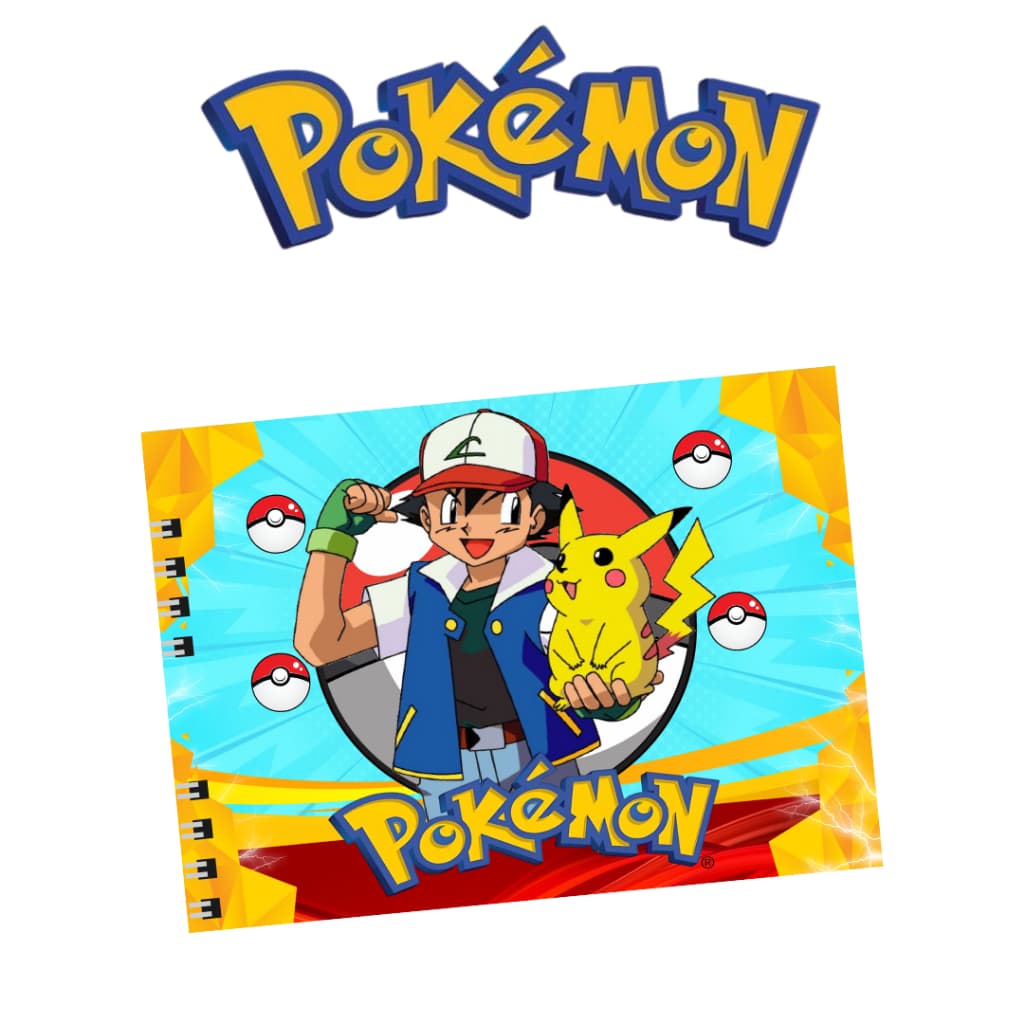 Livro de Colorir Folha GROSSA 180g Pokémon 50 Páginas / PROMOÇÃO