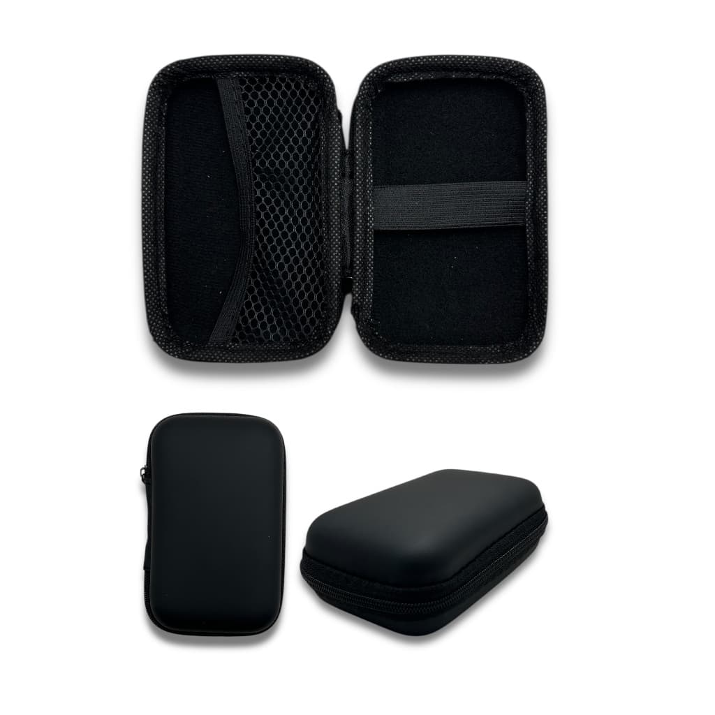 Case Estojo de Couro Sintético com Zíper Tamanho Médio 16cm