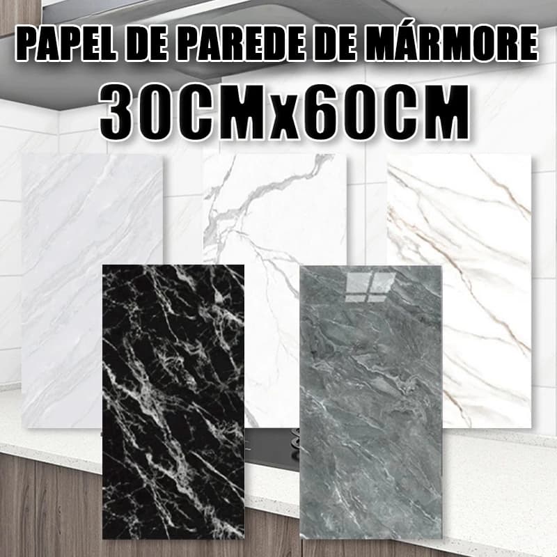 5-10Pcs KIT De Alívio Lavável Da Placa Adesiva Parede De Mármore 3D 30cm X 60cm