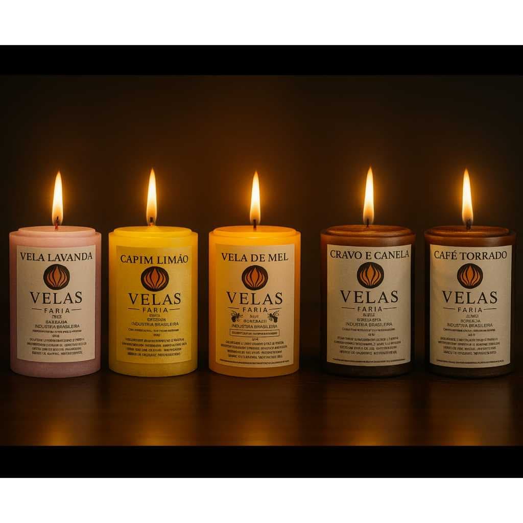 Mini Vela Com Essência 3 Dias 100% Parafina Pura 113g Promoção Atacado 1 Peça