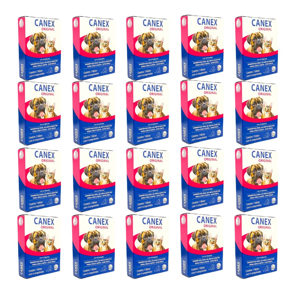 Kit Vermifugo Canex Original Cães e Gatos