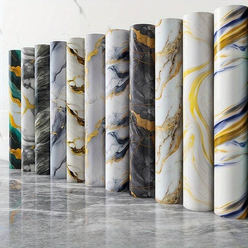 Painel Adesivo  Flexivel EFEITO Marmore (PET) 120x260cm (3,12m²)