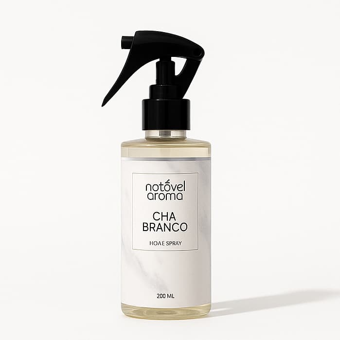 Odorizante Home Spray Aromatizador de Ambiente Cheirinho Tecidos Chá Branco 200ml