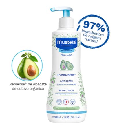 Mustela Hydra Bebê com Abacate Orgânico 300ml (Original)