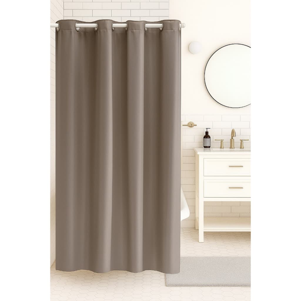 Cortina Box Banheiro 1,40 M X 1,80 M Impermeável Antimofo PVC Blackout