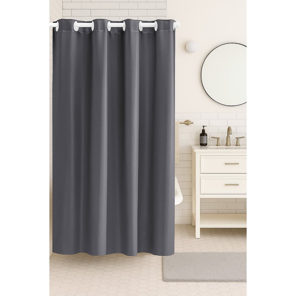 Cortina De Chuveiro Box 1,40 M X 2,00 M Antimofo Impermeável PVC Blackout - Várias Cores E Tamanhos