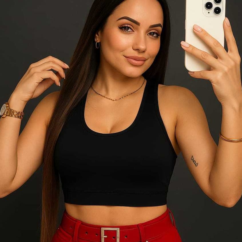 Kit 2 Top Academia Fitness Sustentação Nadador Regata Adulto Feminino Roupa Roupas Lingerie