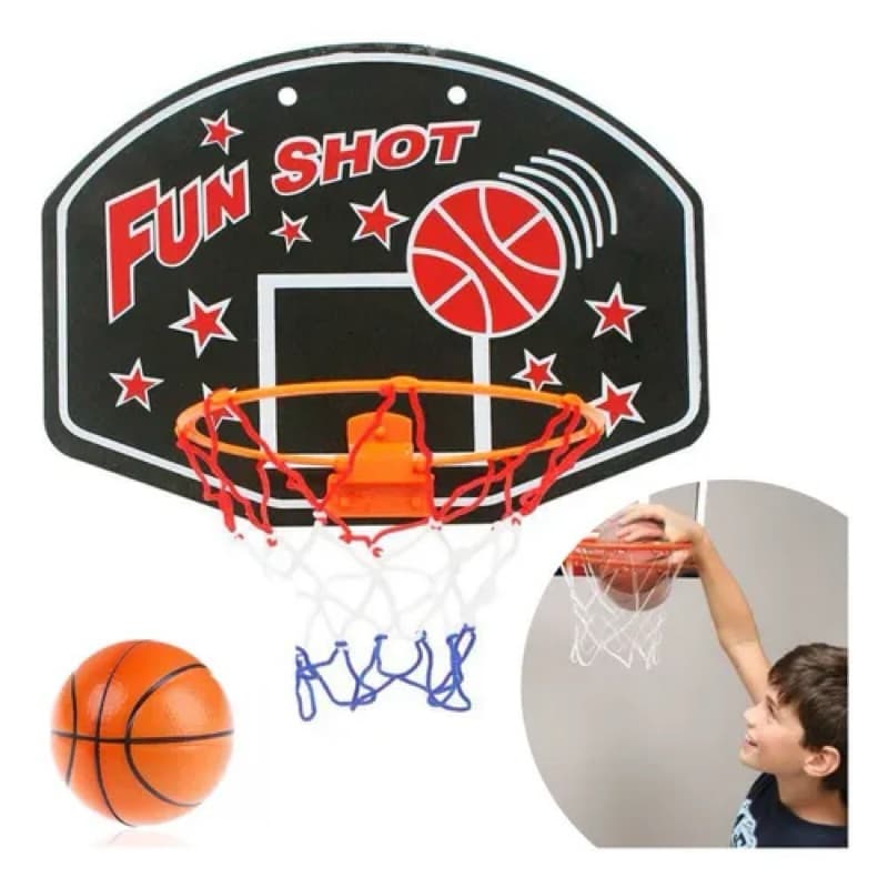 Cesta tabela Basquete-Cesta De Basquete Fun Shot Sports Mini Tabela C/ Bola-Cesta Basquetebol p/quarto Brinquedo menino