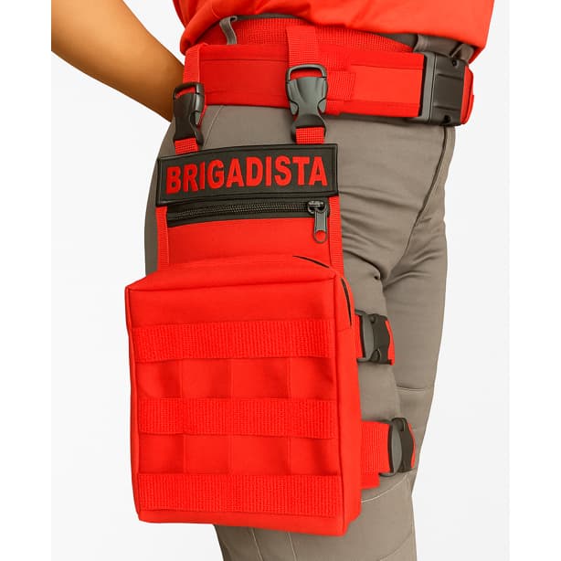 Kit Pochete de Perna +Bordado +Cinto de Guarnição NA Brigadista