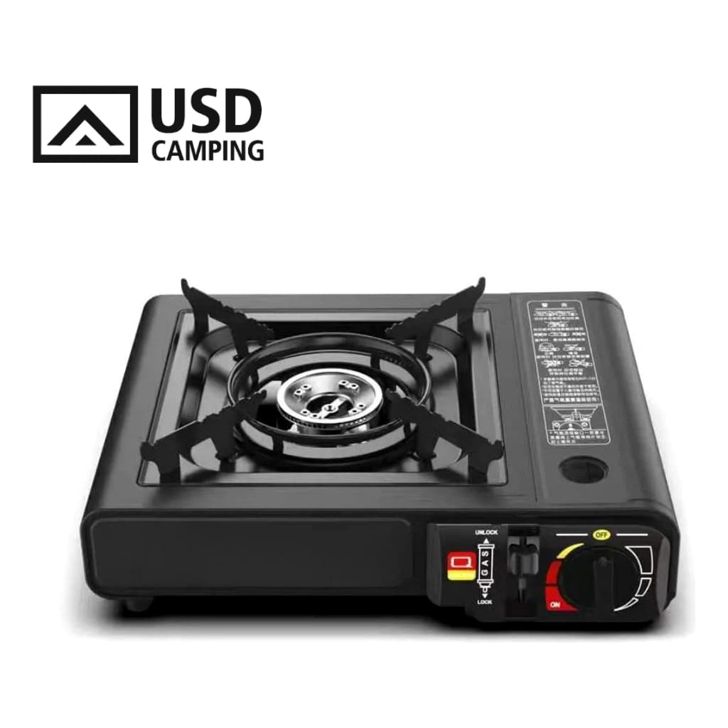Fogareiro Portátil Usd Camping Acendimento Automático Com Maleta