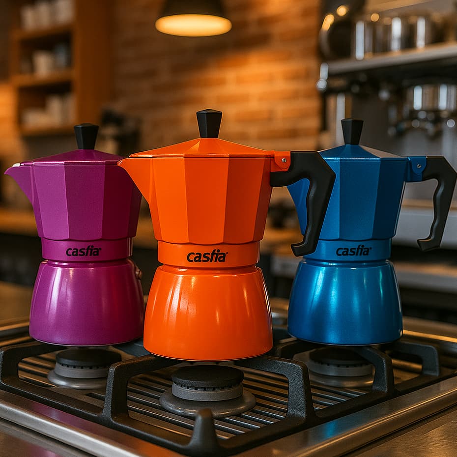 Cafeteira Italiana 300ml 6 Xícaras Em Alumínio Casita