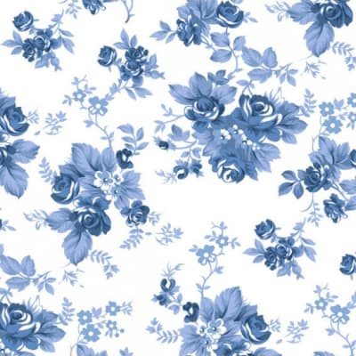 Estampado FLORAL IRIS, Tecidos Caldeira TRICOLINE 100% ALGODÃO 50cm x 1,50m