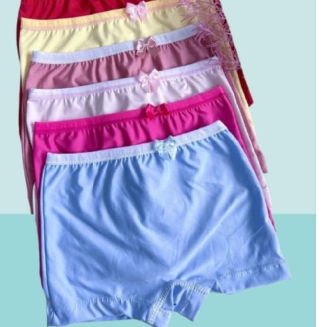 Calcinha Box Infantil Shortinho Feminino kit C/10 Peças Cores Sortidas