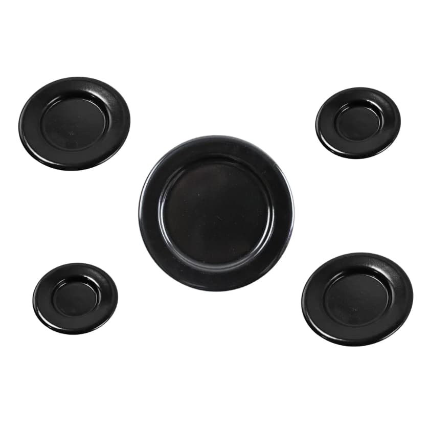 Kit Espalhadores Tampas Chama Para Mueller Fratello/ Realce/ Itatiaia/ Dako/ Mabe 4 e 5 Bocas