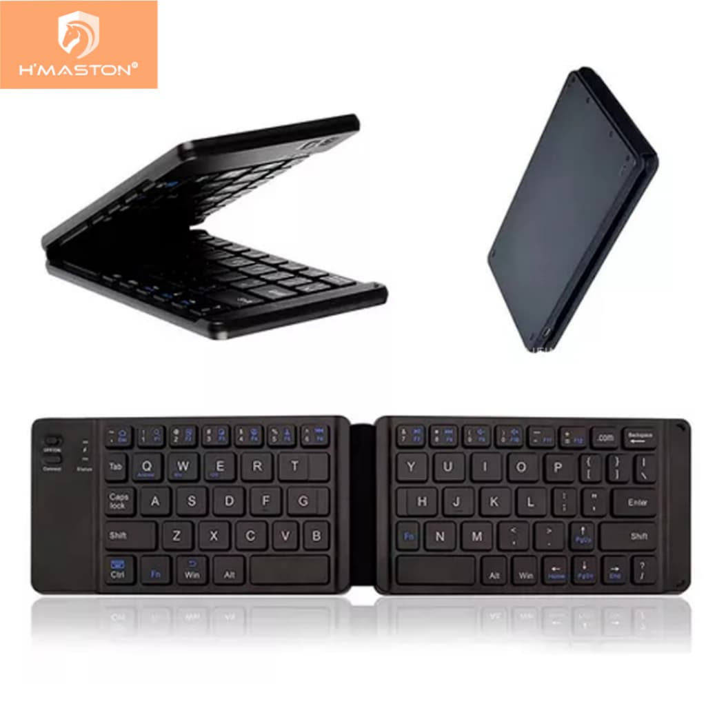 Mini teclado Sem Fio Bluetooth Universal Dobrável Portátil H'maston JP106