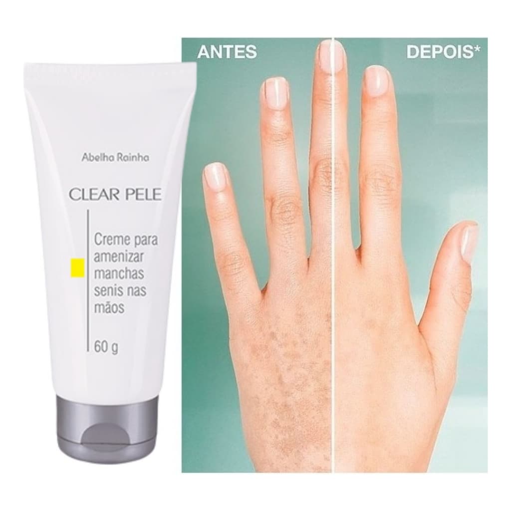 Creme Clareador Marcas Senis Para Mãos Clear Pele - Abelha Rainha