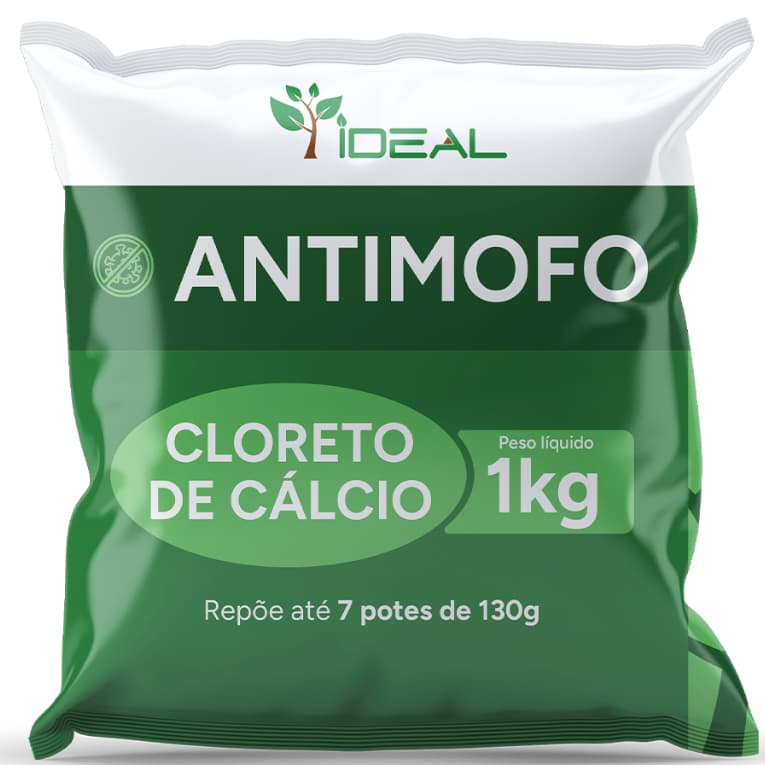 Anti Mofo Cloreto de Calcio 1kg Refil Guarda Roupa Bolinhas Desumidificador