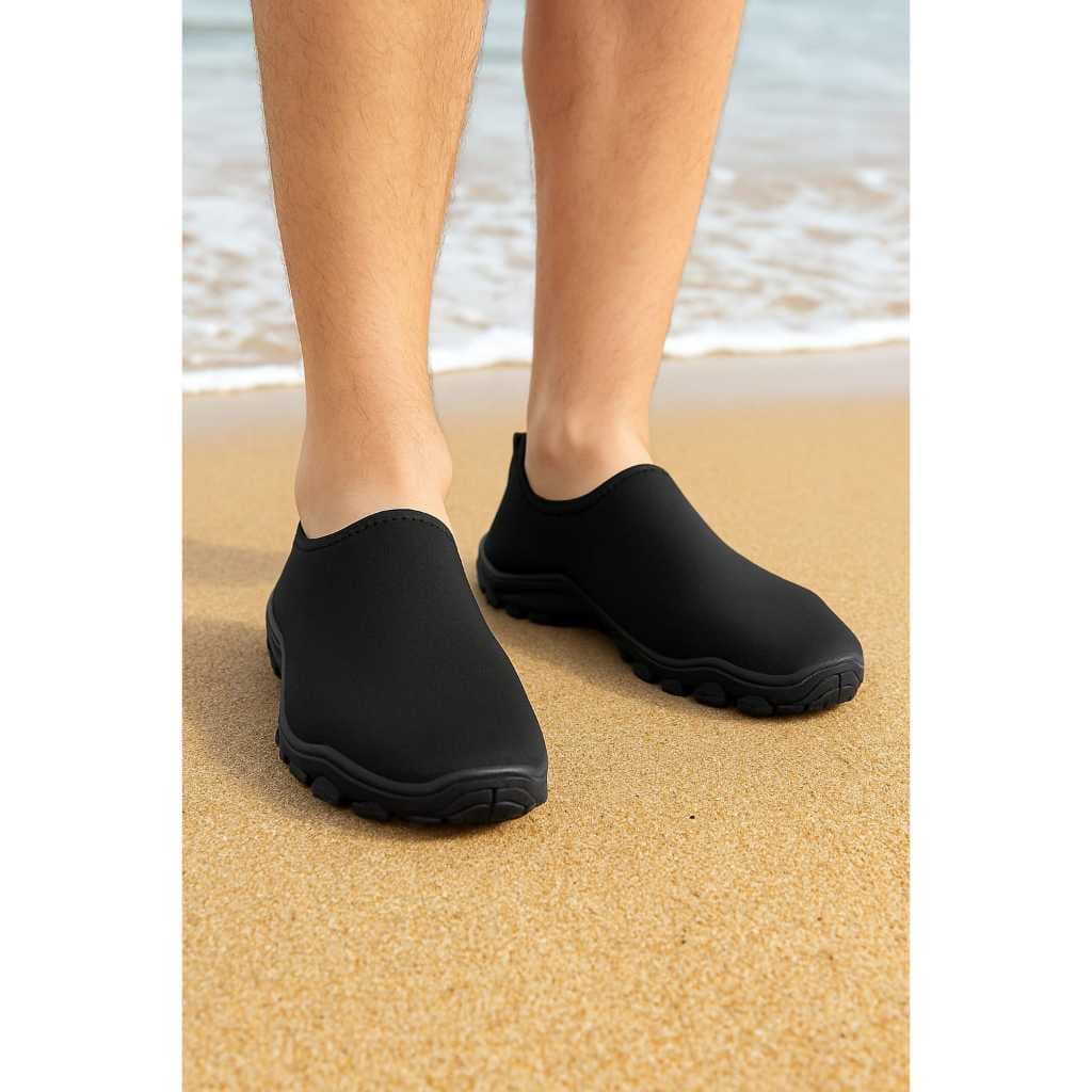 Sapatilha Aquatica Preta Secarapido Sola Forte Confort Leve