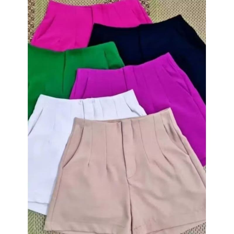 Shorts Alfaiataria Social Cintura Alta