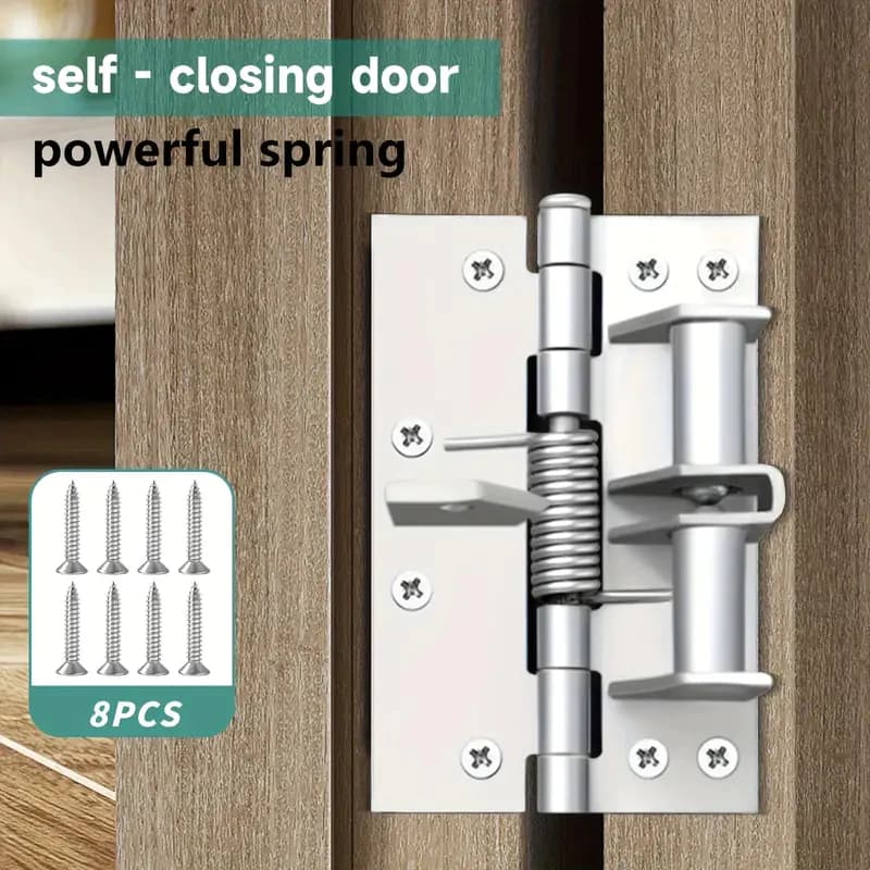 Dobradiça De Fechamento Automático, Posicionamento De Fecho De Porta Em Ângulo Reto, Redução De Ruído