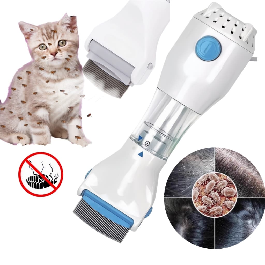 Removedor de piolhos elétrico para remover piolhos do seu cabelo ou pelos de animais de estimação
