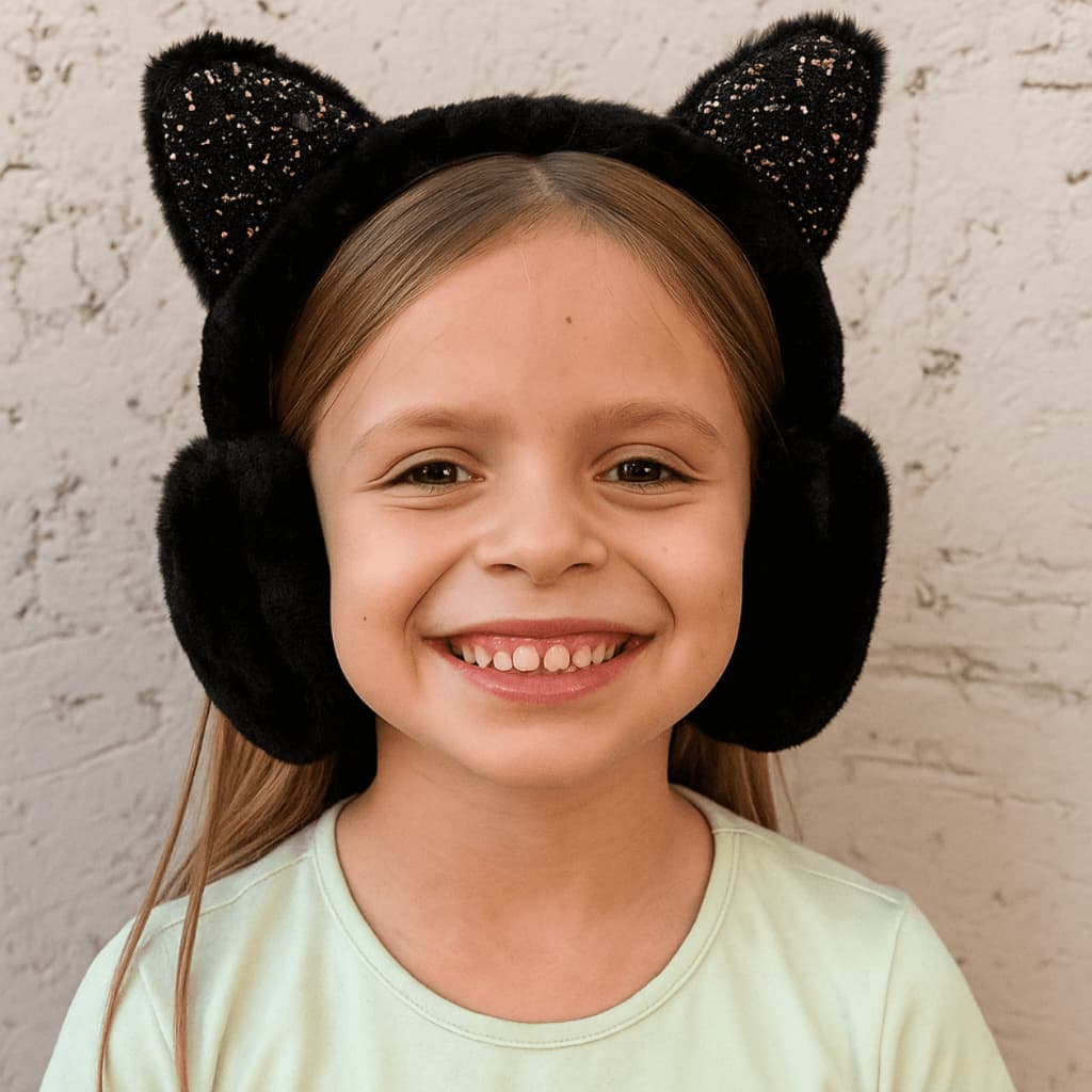 Protetor de Orelha Aquecedor Infantil de Menina Inverno