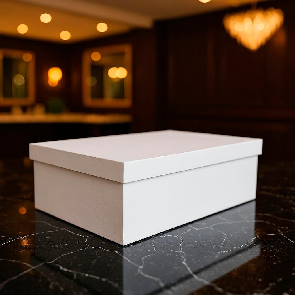 Caixa Retangular Tampa Sapato 22x17x7 Mdf Madeira Pintado