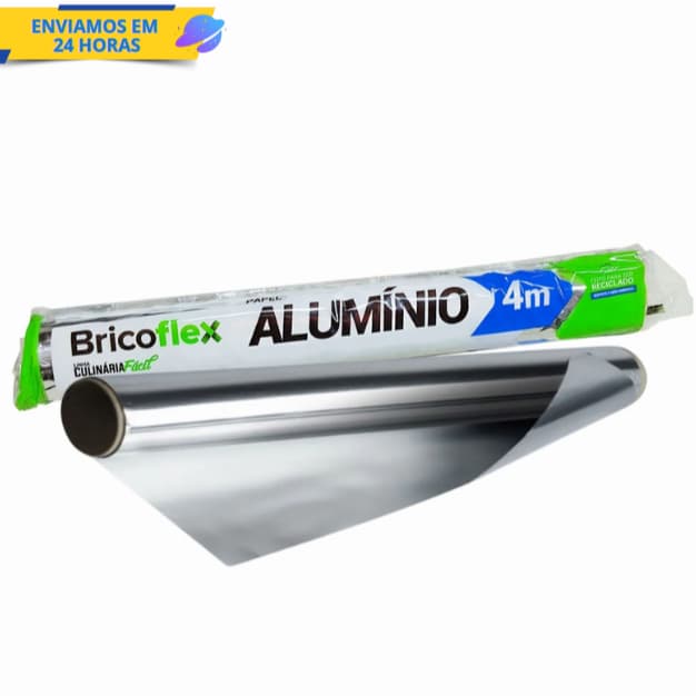 Papel Aluminio Rolo 30cm X 4m