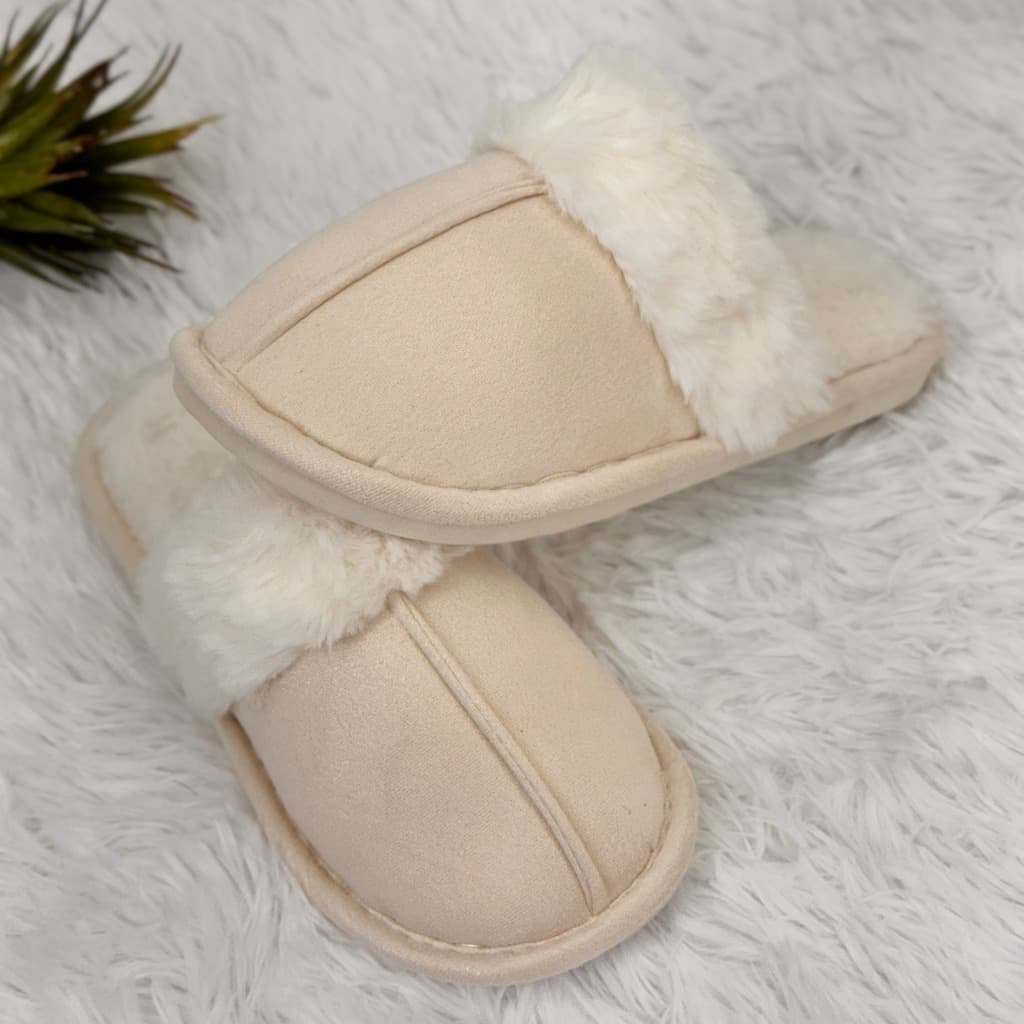 Pantufa Chinelo de Inverno Peluciada Forrada Com Lã Super Quentinha CV-203