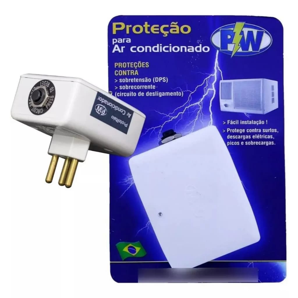 Protetor de Raio Proteção Para Ar Condicionado De Janela Split Bivolt PW