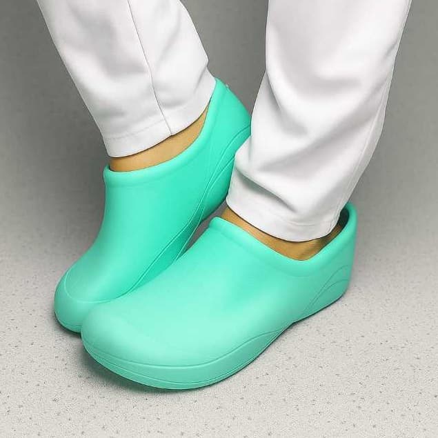 Sapato Enfermeira Fechado Enfermagem Profissional Uniforme Cozinha Babuche Confortável