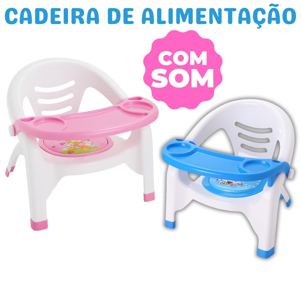 Cadeira Cadeirinha De Alimentaçã Refeição Para Bebê Assento Com Som - Portátil Poltrona De Alimentação