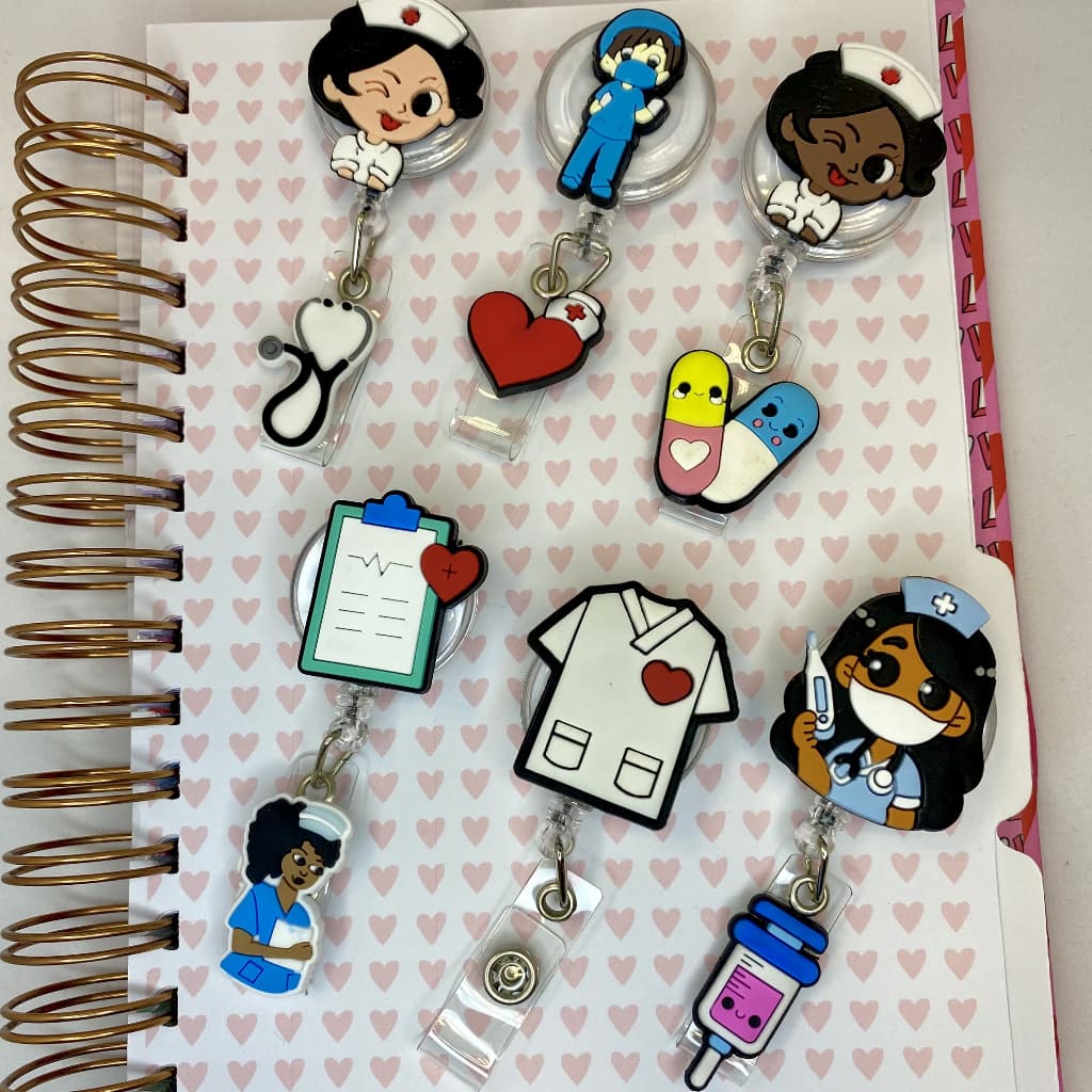 Roller Clip Porta Crachá Personalizado para Profissionais da Saúde