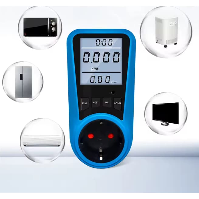 Medidor de energia digital wattímetro, medidor de consumo elétrico, tomada analisador de energia