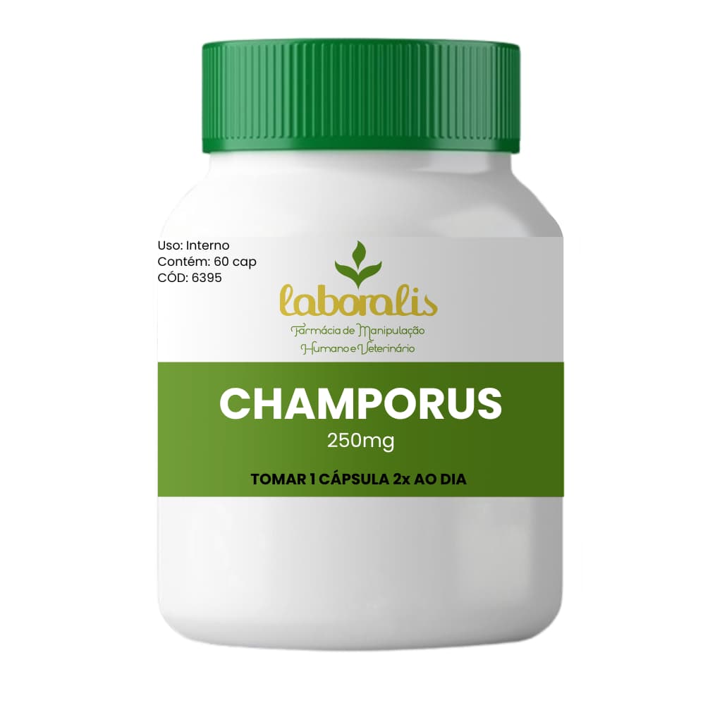 Suplemento Champorus 250mg Odores Corporais 60 Cápsulas