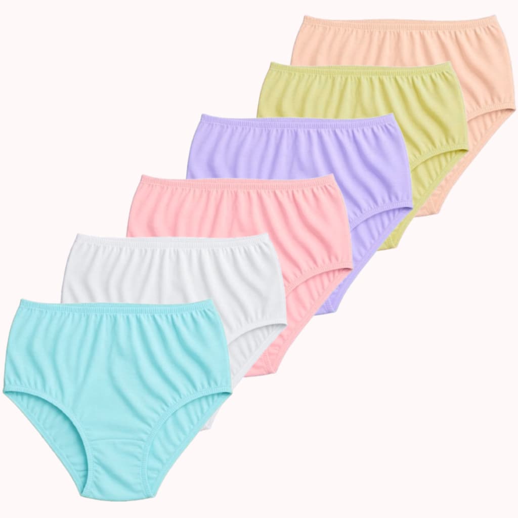 Kit 06 Calcinha Calçola Para Senhoras Plus Size 100% Algodão