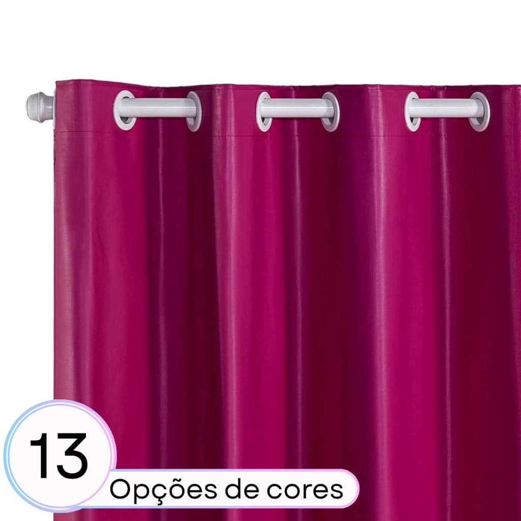 Cortina Corta Luz 100% Blackout 2,20m x 1,30m Para Sala e Quarto Imperdível