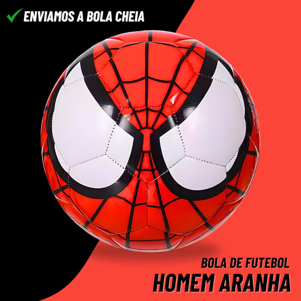Bola De Futebol Homem Aranha Personagem Cores Praia Piscina Spider Man Infantil Rosto