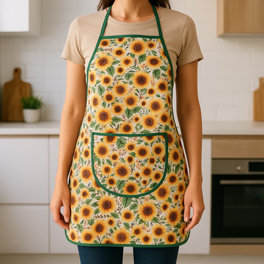 Kit 2 Avental com Bolso para Cozinha Feminino Estampas Variadas